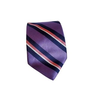Brooks Brothers All Silk Purple Striped Tie